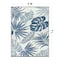 World Rug Gallery Tropical Floral Leaf Reversible Recycled Plastic 5' X 7' Navy Outdoor Rug 6067NAVY5X7 - alternate 7